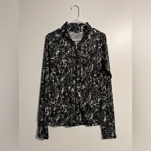 Athletic womens zip up jacket